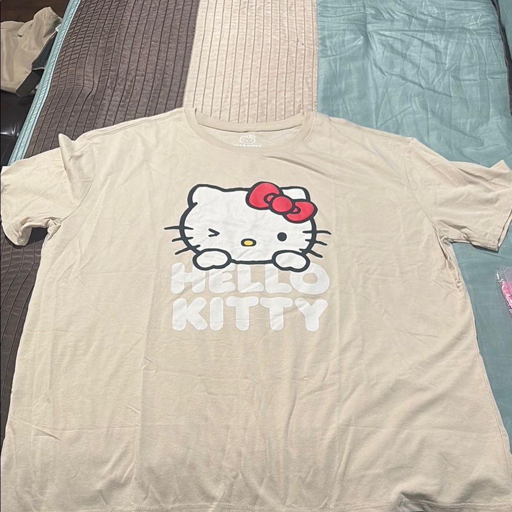 Hello Kitty Cream Red Short Sleeve Tee